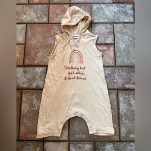 Hooded romper - salty shreds